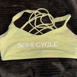 LULULEMON SoulCycle Free To Be Sports Bra - Neon Yellow